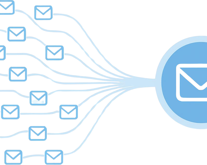 A professional illustration of a growing email network, symbolizing how to build your first 1,000 subscribers without spending a dime.