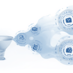 A conceptual illustration showing a digital marketing funnel being optimized and streamlined to show how to automate your marketing funnel.