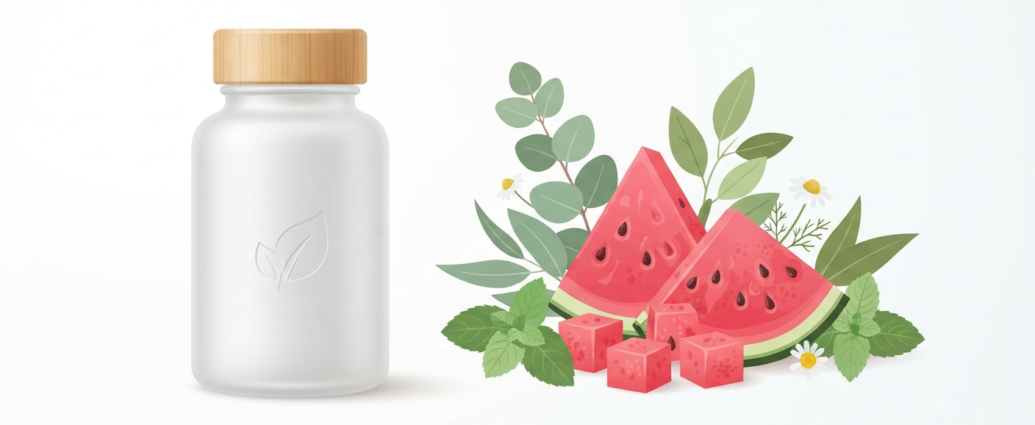 Does l-citrulline work better than l-arginine over 45 featuring a supplement bottle, fresh watermelon, and botanical leaves on a clean background