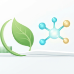 Does mouthwash block nitric oxide production illustration featuring a fresh green leaf and molecular structure