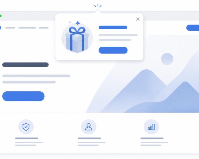 A visual example of how to implement a FunnelCockpit exit pop-up strategy to boost conversion rates on your website.