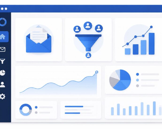 A professional dashboard interface representing our FunnelCockpit honest review 2026 for all-in-one marketing automation software.