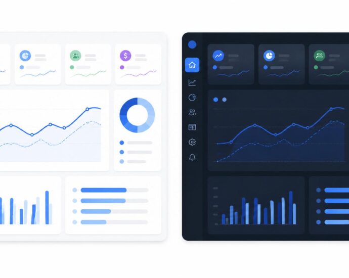 A side-by-side dashboard comparison illustrating our FunnelCockpit vs ClickFunnels review for marketing automation tools.