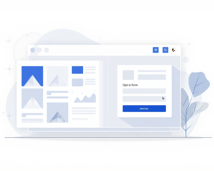 Step-by-step visual guide to creating your first landing page in FunnelCockpit.