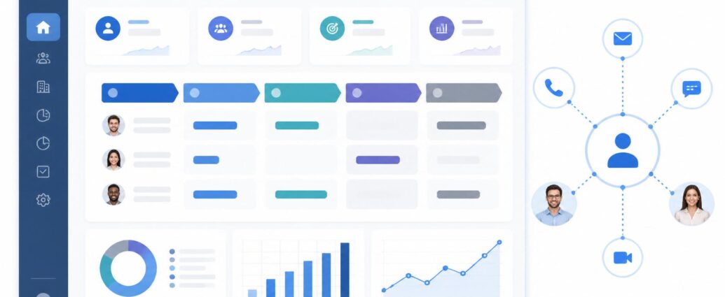 Using FunnelCockpit CRM to manage your coaching leads effectively.