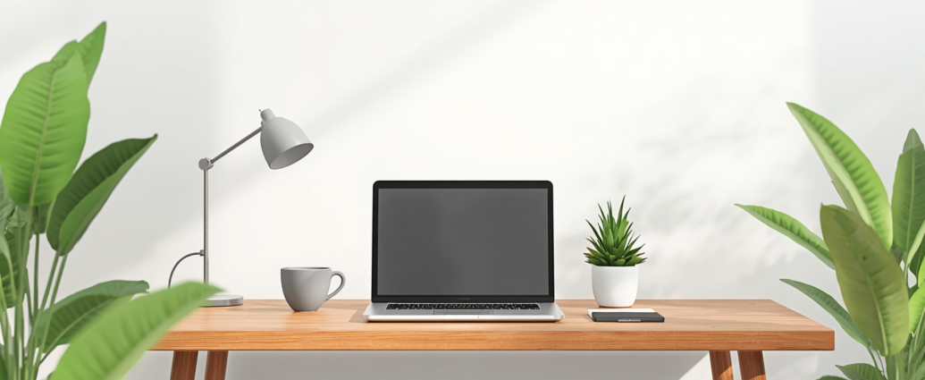 A clean, professional workspace illustration used for an article on affiliate marketing without followers.